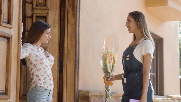 Asian Blossom: Interracial Lesbian Passion - Kimora Quin - Mae Milano