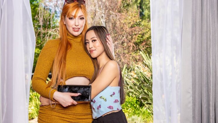 Solitary Spring Break: Big Tits & Asian Lesbian Action - Lauren Phillips - Alexia Anders