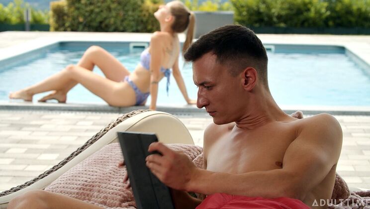 Swimming Pool Delights: Blowjob, Creampie, & Fingering - Tiffany Tatum - Charlie Dean